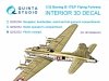 Quinta Studio QD32233 Boeing B-17E/F Pilot's cockpit. 3D-Printed coloured Interior on decal paper (HK models) 1/32